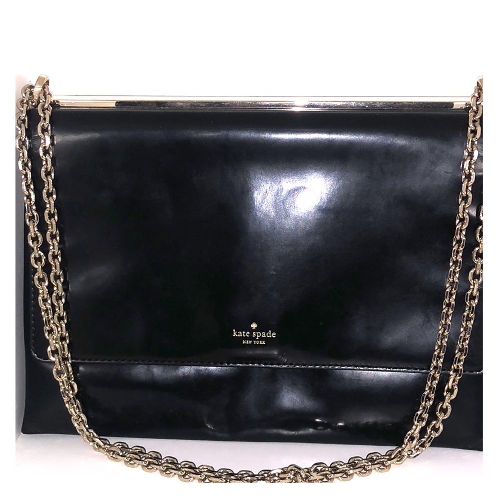 Kate Spade black leather handbag or clutch